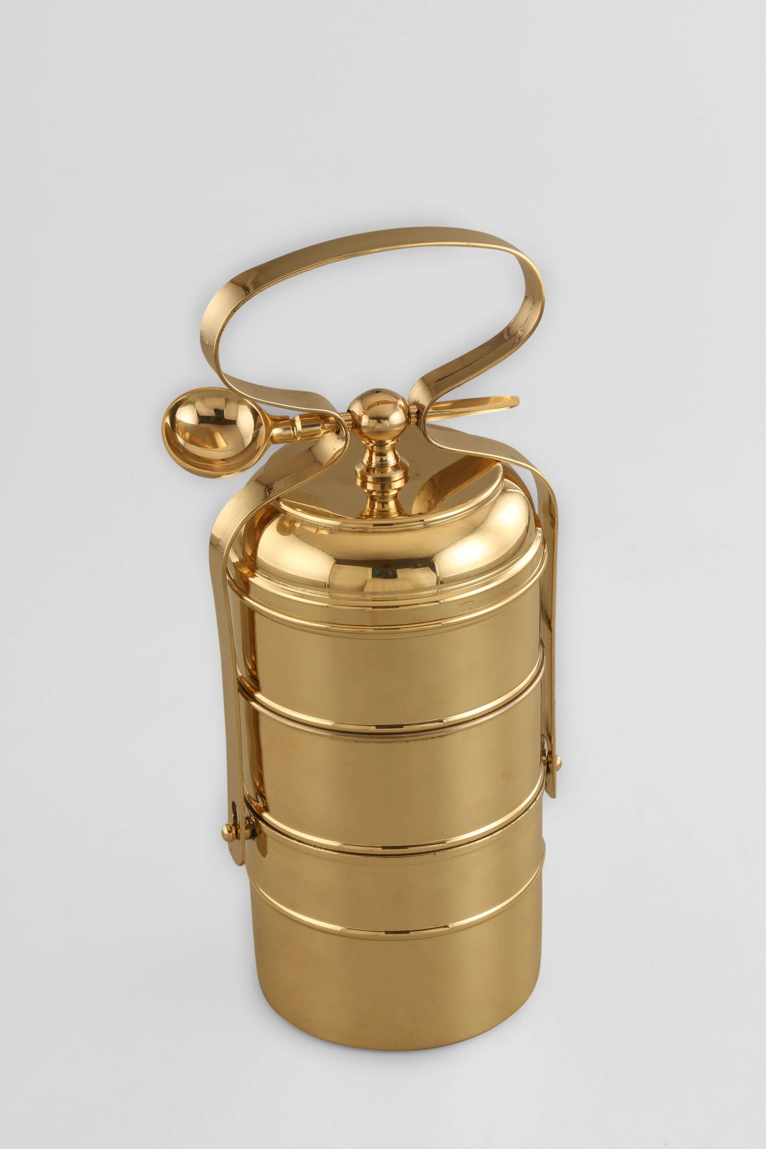 Royal Vintage Style 3 Tier Brass Tiffin