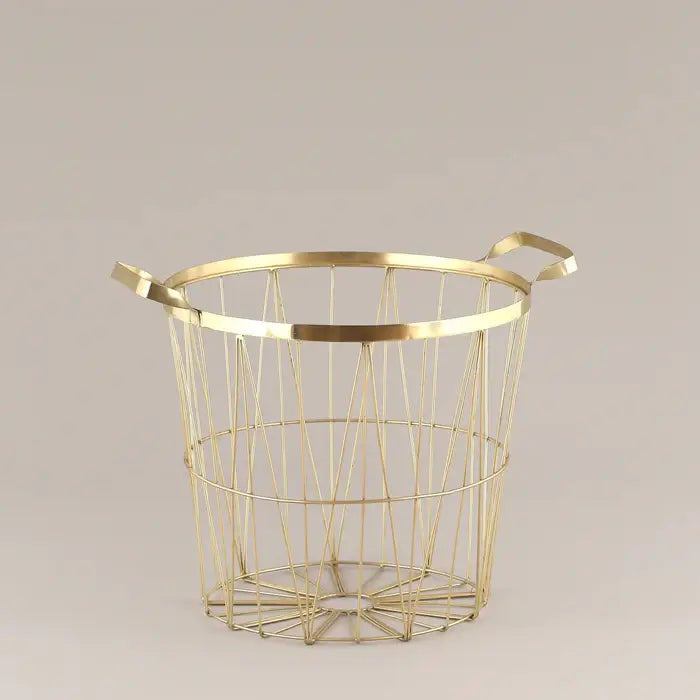 WIRE BASKET- GOLD